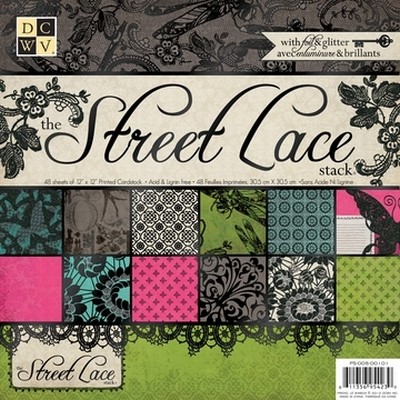 DCWV Paper stack PS-005-00101 Street lace