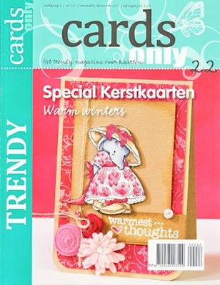 Scrap tijdschrift Cards only nr 22 speciaal kerstkaarten