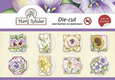 A5 Marij Rahder Die-cut boekje Push out CDDC02 bloemen