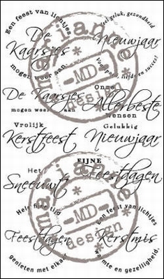 MD Clear stamps CS0854 Christmas tekst