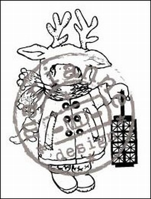 MD clear stamps Hetty's Snoesjes HM9445 Christmas costume