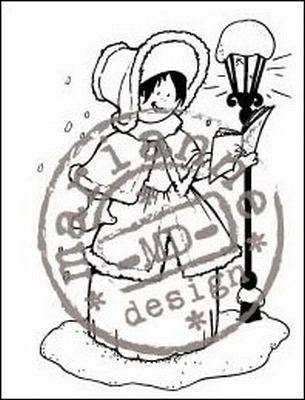 MD clear stamps Hetty's Snoesjes HM9446 Caroler