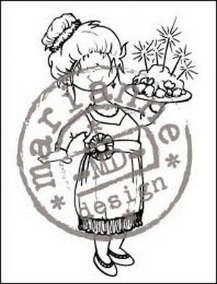 MD clear stamps Hetty's Snoesjes HM9448 Christmas diner