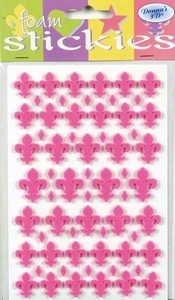 JeJe 3D foam stickies 33601 franse lelie roze