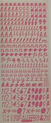 Stickervel PickUp 266 Alfabet gewone letters