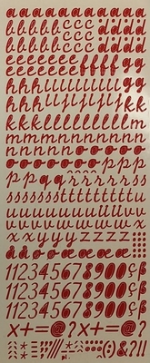 Stickervel PickUp 266 Alfabet gewone letters