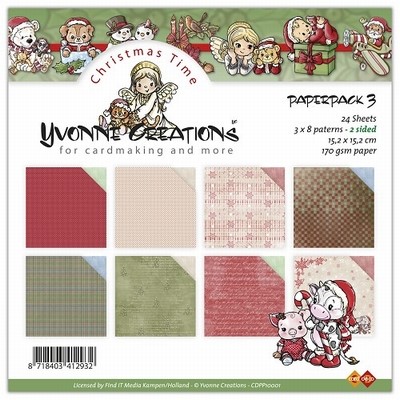 Paperpack Yvonne Creations CDPP10001 Christmas time 3