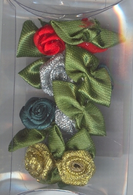 MD CP8933 Ribbon Roses Christmas