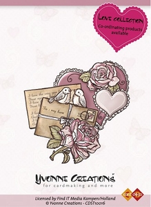 Stempel Yvonne Creations 10016 Love Hearts