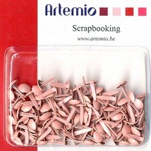 Artemio brads 11006201 mini rondjes baby roze