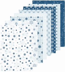 LeCreaDesign papier 518398 assorti Winter blauw