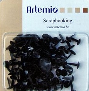 Artemio brads 11006199 mini rondjes zwart