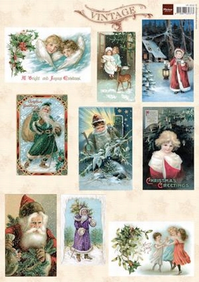 A4 Knipvel MD VK9532 Vintage Christmas cards 2