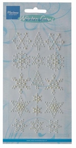 MD Decoration Pearls CA3106 Snowflakes and trees