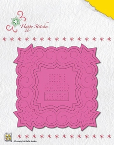 Nellie's Die Happy Stitches HSD002 Christmas square 1