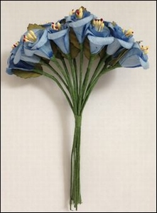 MD Paper Flowers JU0903 blue