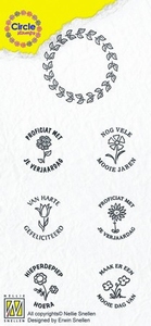 Nellie's Circle clear stamps CCSC001 Congratulation Ned teks
