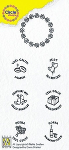 Nellie's Circle clear stamps CCSM001 Marriage Ned tekst