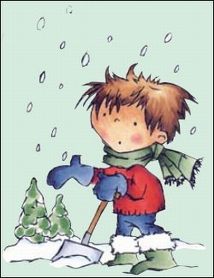 MD clear stamps Don & Daisy DDS3337 Don too much snow