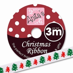 Docrafts Anita's Christmas Ribbon ANT 367915 Christmas Trees
