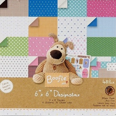 Boofle 4- kant Paper pack 160201 16 Glittered/24 Double-Side