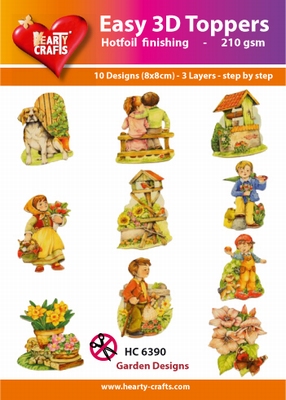 Hearty Crafts Easy 3D Toppers HC6390 Tuin decoratie