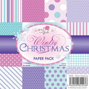 Wild Roses Studio Paper Pack PP022 Wintry Christmas