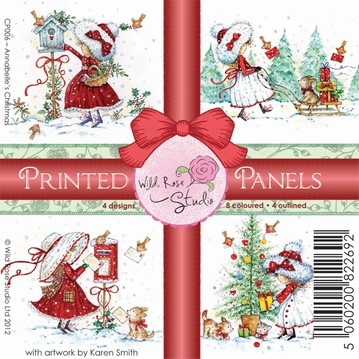 Wild Roses Studio Printed panels CP006 Annabelle`s Christmas
