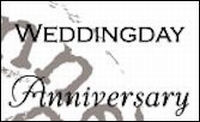 MD clear stamps CS0886 teksten Weddingday-anniversary Eng