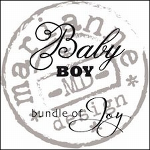 MD clear stamps CS0889 baby boy UK