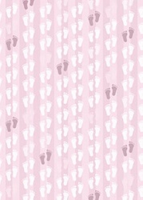 A4 Basisvel Hobbyidee hi3075 Baby voetjes roze