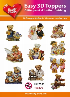 Hearty Crafts Easy 3D Toppers HC7531 Beertjes