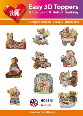 Hearty Crafts Easy 3D Toppers HC6513 Beertjes