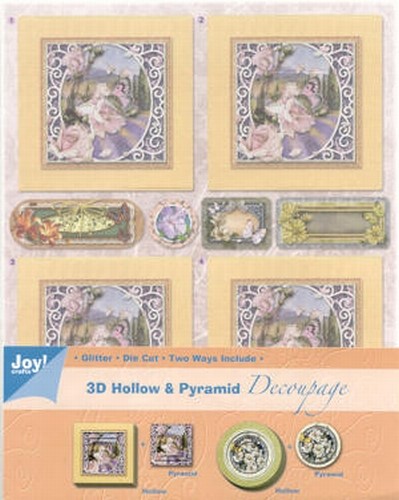 Joy! 3D Hollow & Pyramid Decoupage 6013-1704 bloemen 4