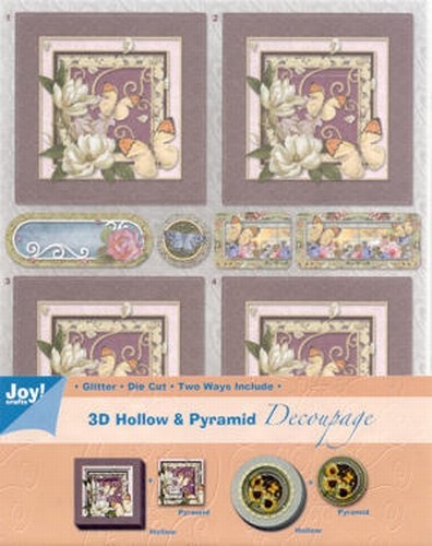 Joy! 3D Hollow & Pyramid Decoupage 6013-1702 bloemen 2