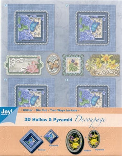 Joy! 3D Hollow & Pyramid Decoupage 6013-1701 bloemen 1
