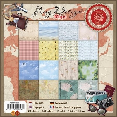 Amy Design Paperpack ADPP10003 Maps