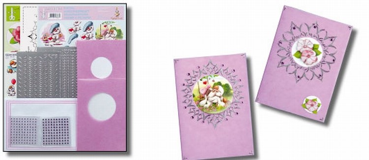 LeCrea Mylo & Friends Sticker-V-Stitch 61.3300 pakket roze