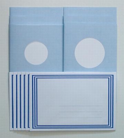 LeCreaDesign Sticker-V-Stitch Passepartout set 30.3492 blauw