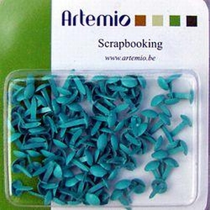 Artemio brads 11006202 mini rondjes turquoise