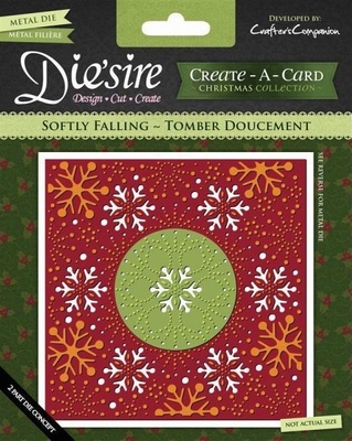 Die'sire - Create a Card - Softly Falling Snowflakes