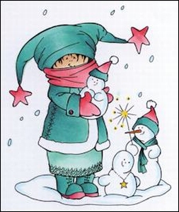 MD clear stamps Hetty's Snoesjes HM9465 Making snowmen