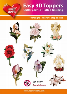 Hearty Crafts Easy 3D Toppers HC8257 Condoleance