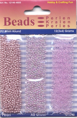Hobby & Crafting trio Beads Pearl & Gloss 4605 Lilac/lila