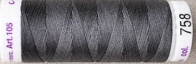 Mettler borduurgaren Silk Finish 0758 donker grijs