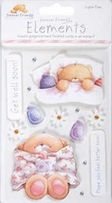 Forever  Friends 3731016 Elements topper - Get well soon
