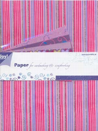 Joy Paper Value A4 Craft Pack 6012-0027 Streepje/stippen