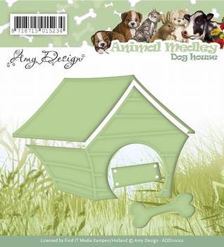 Amy Design Dies ADD10022 Animal Medley Doghouse honde hok