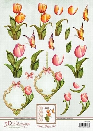 3D Knipvel Ann's Paper Art APA3D006 Tulips/tulpen