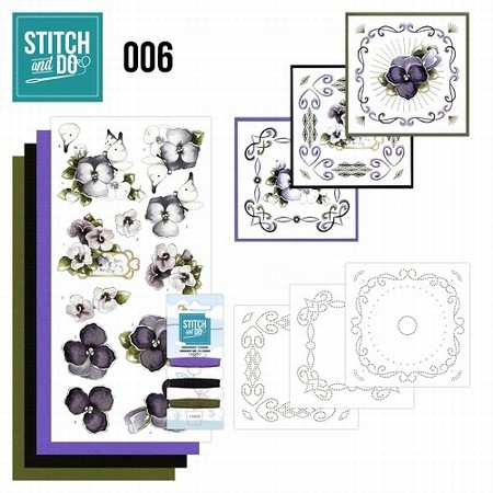 Stitch and Do borduursetje STDO006 Viooltjes